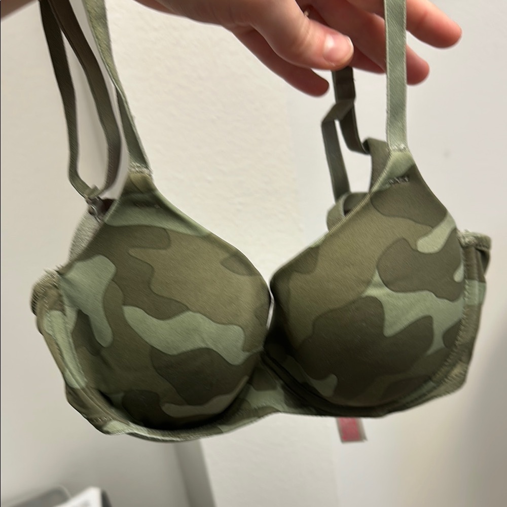 Camo Green Women's Bra